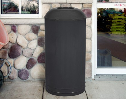 International Series 18 Gallon Trash Receptacle with Cafe Style Domed Top