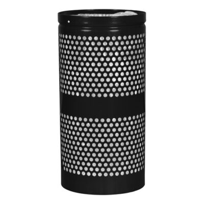 Landscape Series Outdoor Trash Receptacle - 10 Gallon - Black