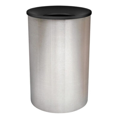 Premier Series Stainless Steel Waste Receptacle - Black