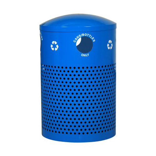 Landscape Series Perforated Recycling Receptacle 40 Gallon Capacity
