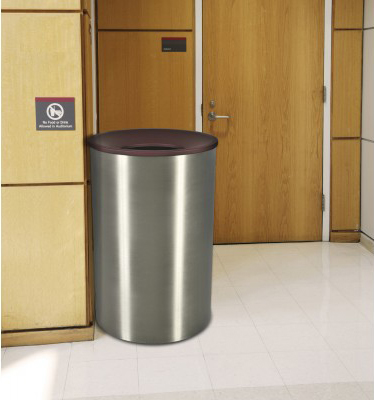 Premier Series Indoor and Outdoor Stainless Steel High Capacity Waste Receptacle 