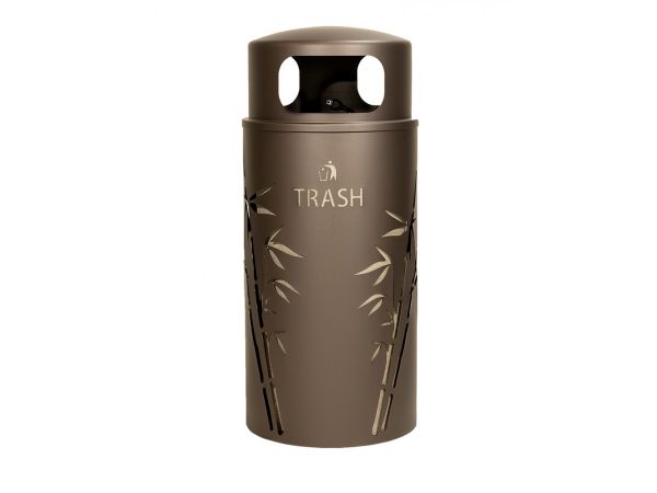 Bamboo Graphic Trash Can
